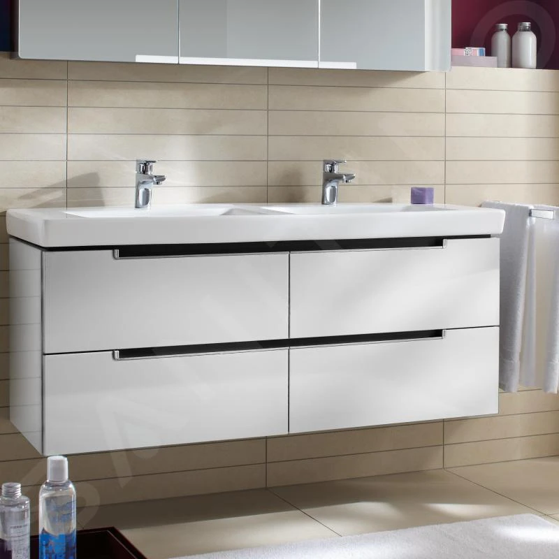 Villeroy & Boch Subway 2.0 - Wastafelkast, 1287x520x449 Mm, Mat Wit A69900MS - Afbeelding 3