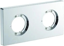 Ideal Standard Archimodule - Afdekrozet 2-gats 83 X 166 Mm, Chroom A1505AA