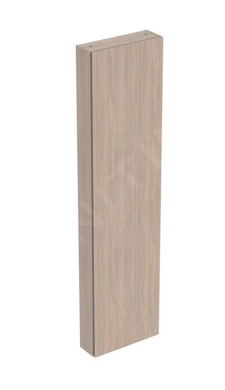 Geberit ICon - Hoge Kast 180x45x15 Cm, 1 Deur, Scharnieren L/R, Binnenspiegel, Eikenhout 502.317.JH.1