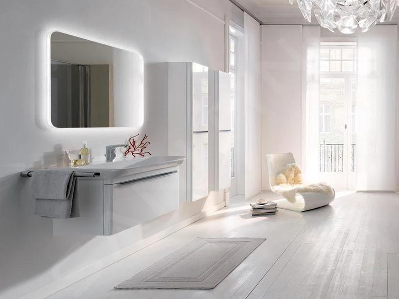 Geberit MyDay - Hoge Kast, 400x1500x275 Mm, 1 Deur, Taupe 824001000 - Afbeelding 3