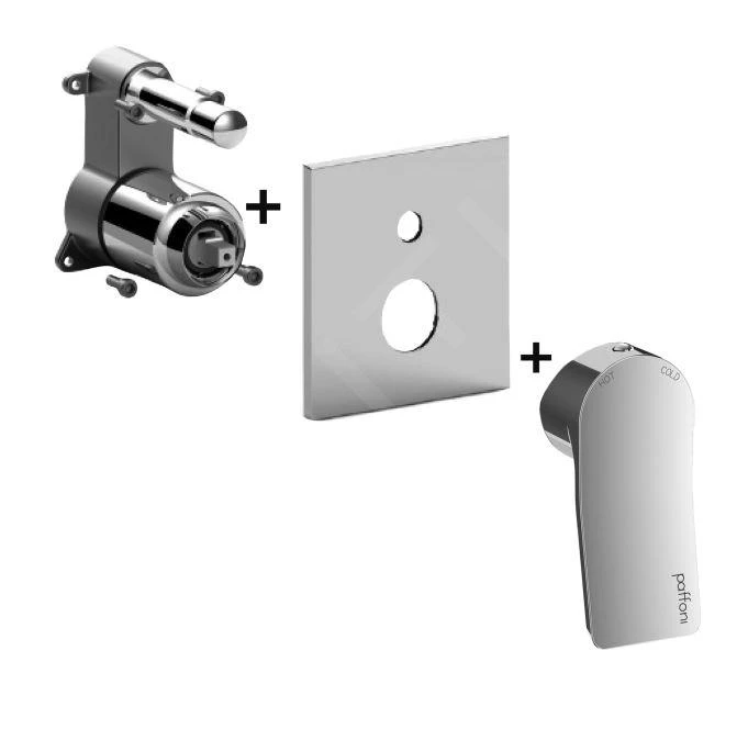 Paffoni Tilt - Inbouwkraan Met 2 Uitgangen, Chroom TIBOX015CR