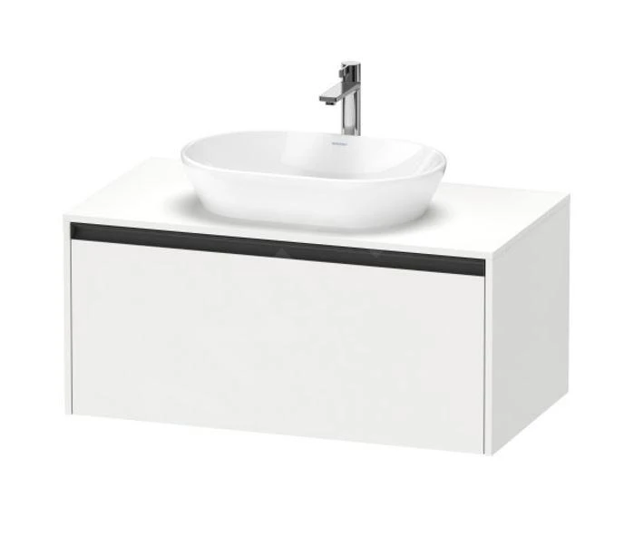 Duravit Ketho.2 - Wastafelonderkast Met Uitsparing 459x1000x550 Mm, 1 Lade, Mat Wit K24886018180000